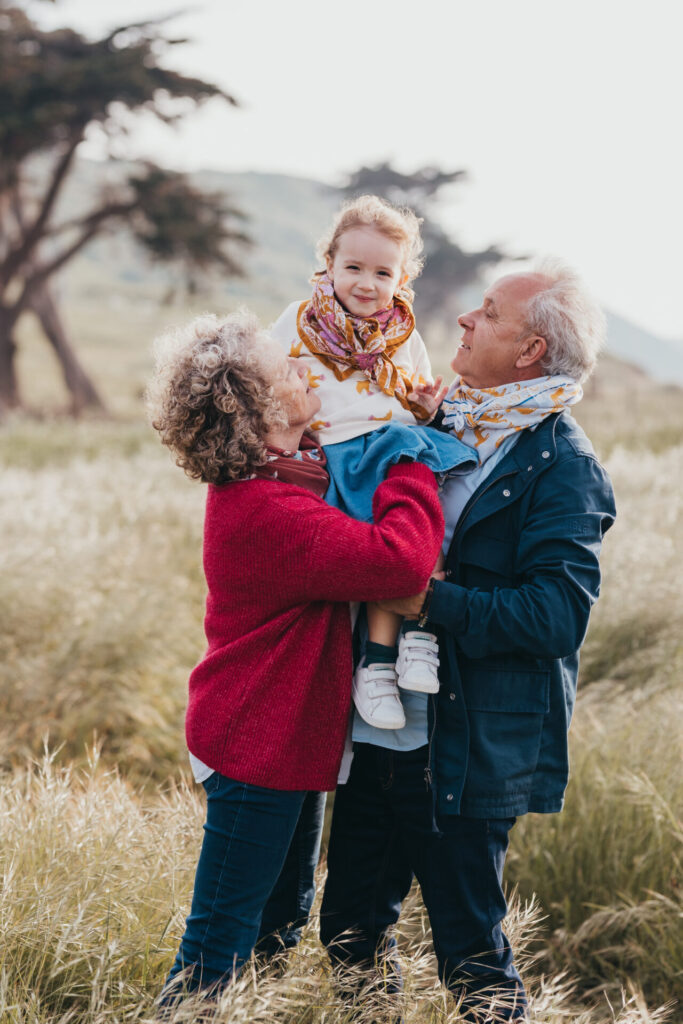 Photo d'une famille a la plage de Ville Berneuf
